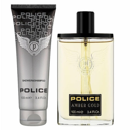 Set Cadou Parfum, Police, Amber Gold, 100 ml