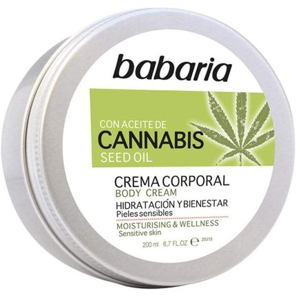Cremă Corp, Babaria, Cannabis, 200 ml