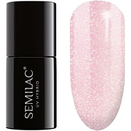Lac Gel, Semilac, Pink Crystals, 7ml