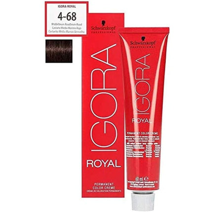 Vopsea de păr, Schwarzkopf, Igora Royal 4-68 Middleschoko Rottbuin