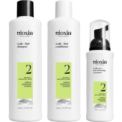 Set Îngrijire Păr, Nioxin, System 2, alb
