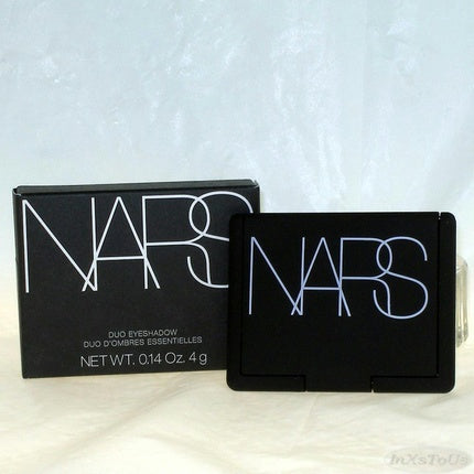 Fard de pleoape, NARS, Eyeshadow Duo, gri cărbune mat și albastru ardezie satinat