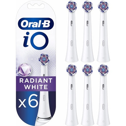 Capete periuță de dinți, Oral-B iO Radiant White, peri înclinați și petale de lustruire