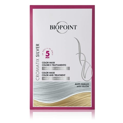 Mască Culoare Păr, Biopoint, Cromatix Silver, Anti-galben, 30 ml