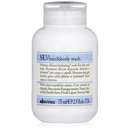 Gel de Duș Davines SU Hair & Body Wash 75ml Alb