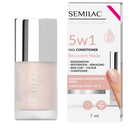 Bază unghii Semilac 5in1 Recovery Nude, 7ml