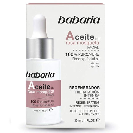 Ulei facial, Babaria, Rosehip, 30ml, Alb