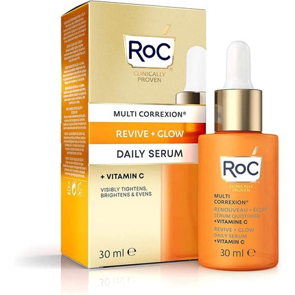 Serum zilnic anti-îmbătrânire RoC Multi Correxion Revive + Glow, Vitamina C, 30ml