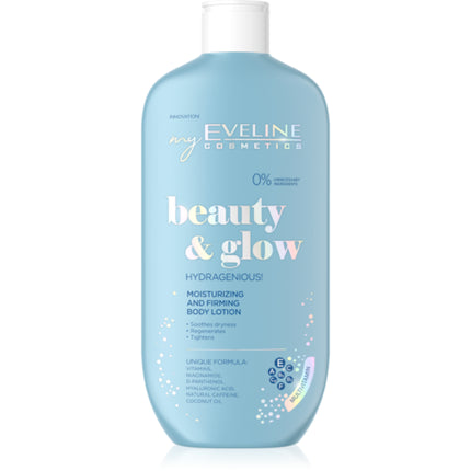 Loțiune de corp, Eveline, Beauty Glow, albastru, 350ml