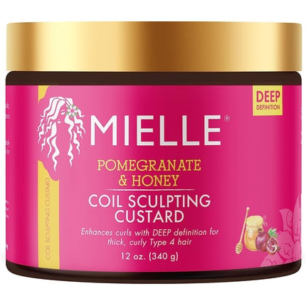 Custard păr Mielle Organics, rodie, miere, 340g