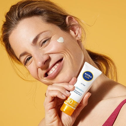 Cremă protecție solară, Nivea, SPF50, piele sensibilă