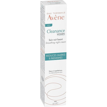 Cremă de noapte, Avène, Cleanance Women, 30 ml, alb