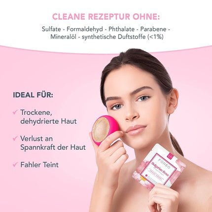Masca activată, Foreo, Bulgarian Rose, 36g