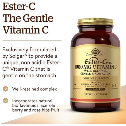 Vitamine, Solgar, Ester-C Plus 1000mg, Vegan