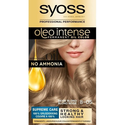 Vopsea de păr, Syoss, Oleo Intense 8-05, blond bej