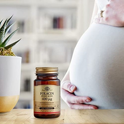 Tablete acid folic, Solgar, Folacin 400µg, 100 buc