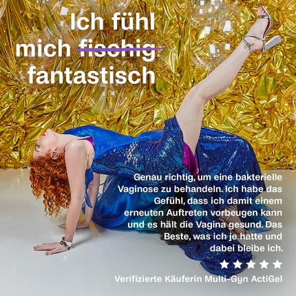 Gel deodorant feminin, Multi-Gyn, ActiGel, 50ml, alb