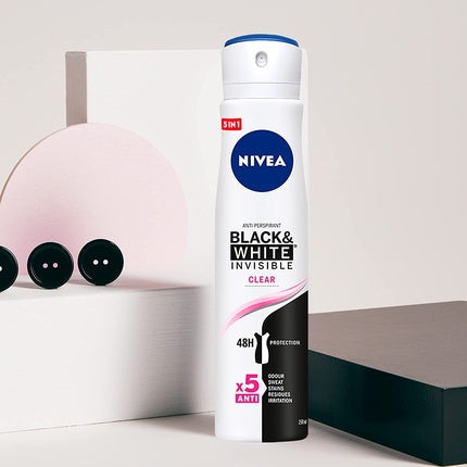 Deodorant spray, Nivea, Black & White Invisible, 250ml