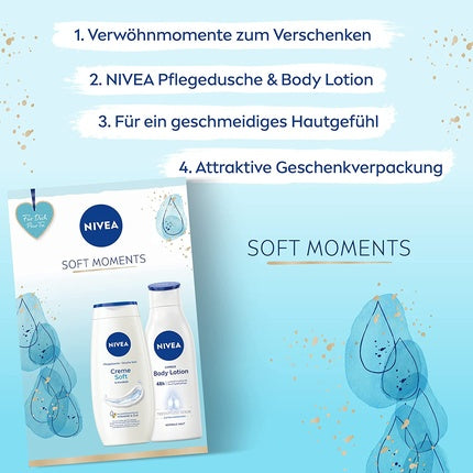 Set Cadou, Nivea, Soft Moments, alb