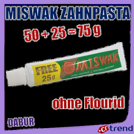 Pastă de dinți, Dabur, Miswak, extract Al-Arak, 75g