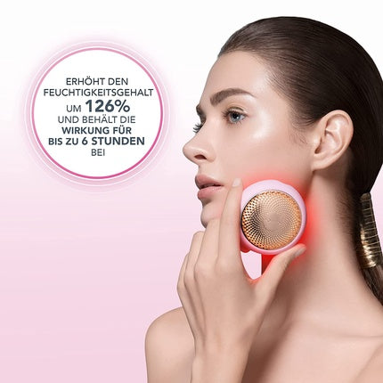 Aparat masaj facial, Foreo UFO 2, roz sidefat, 93g
