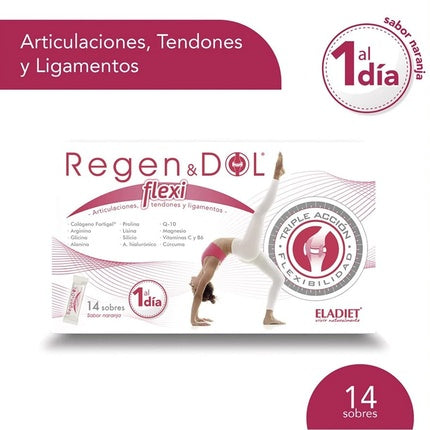 Supliment alimentar, Eladiet, Regendol Flexi, 14 plicuri