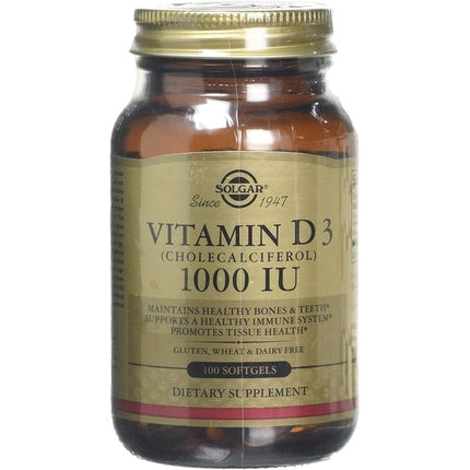 Vitamine D3, Solgar, 25 mcg, 100 capsule moi