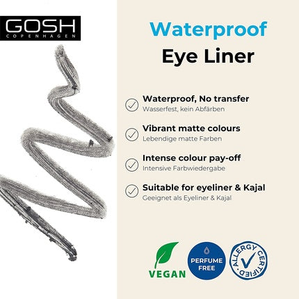 Eyeliner Gosh, Cool Grey, textură cremoasă