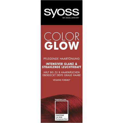 Vopsea de păr, Syoss, Color Glow, roșu pompeian 100ml