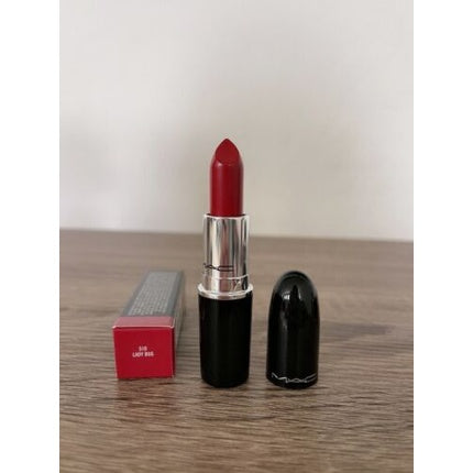 Ruj, Mac, Lustreglass Sheer-Shine, roșu mediu-închis cald