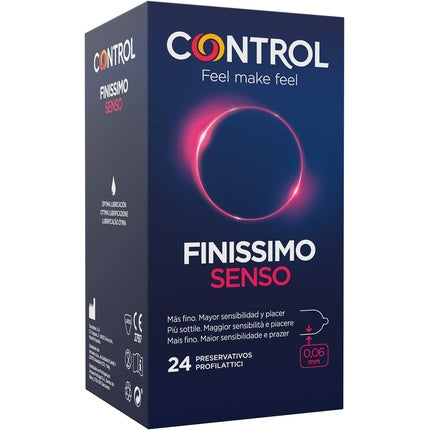 Prezervative Control Finissimo Senso, 24 bucati, lubrifiate, extra sensibile