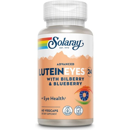 Supliment vitaminic Solaray, Lutein Eyes, 60 capsule, portocaliu