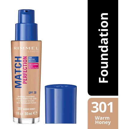 Fond de ten, Rimmel, Match Perfection, Warm Honey, 30ml