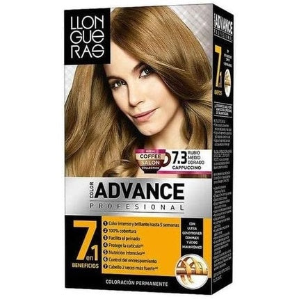 Vopsea de păr, Llongueras, Color Advance 6.34, blond închis auriu