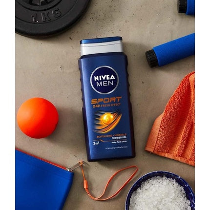 Gel de duș, Nivea, Men Sport, 250ml, lămâie