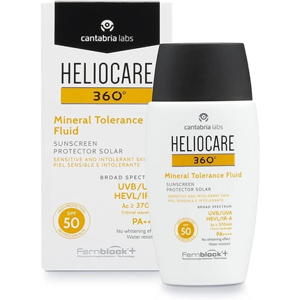 Protecție solară, Heliocare, Mineral Tolerance SPF50, Silkie Finish