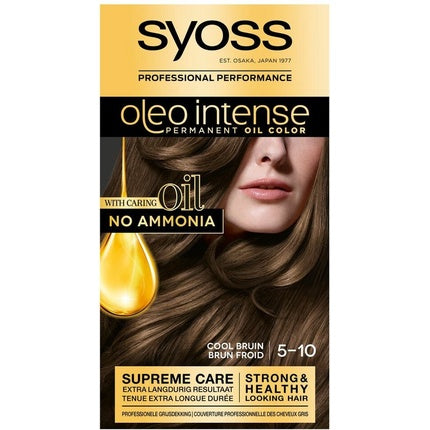 Vopsea de păr, Syoss, Oleo Intense, maro rece