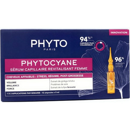 Tratament împotriva căderii părului, Phyto Phytocyane, 5 ml