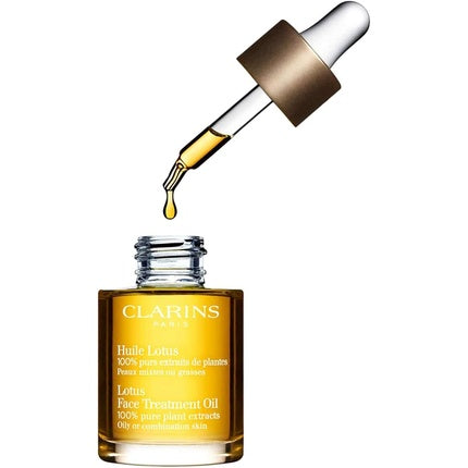 Ulei facial, Clarins, Lotus, 30 ml, aur