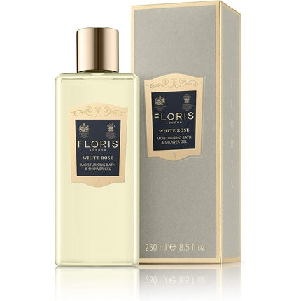 Gel de duș și baie, Floris, White Rose, 250ml