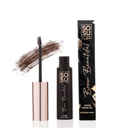 Gel sprâncene, Sosu, Brow Beautiful, maro, 5ml