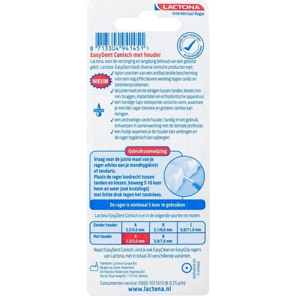 Periuțe interdentare, Lactona, Easygrip, 6 buc