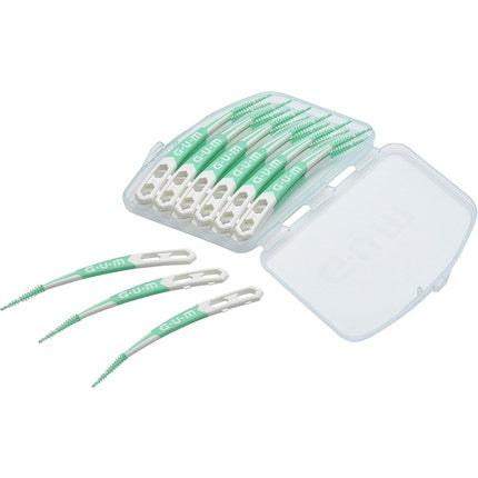 Scobitori dentare Gum Soft Picks Advanced 30 buc, alb-verde