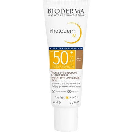 Protecție solară SPF50, Bioderma Photoderm M, Bronze, 40ml
