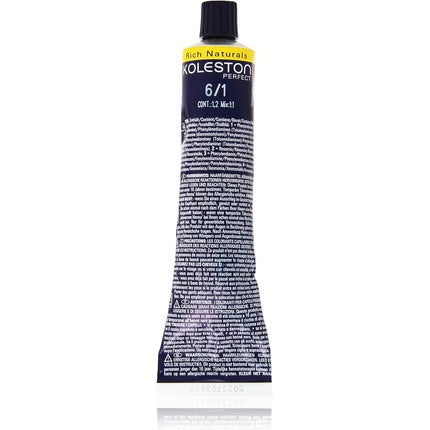 Vopsea de păr, Wella, Koleston Perfect Rich Naturals, 6/1, 60ml
