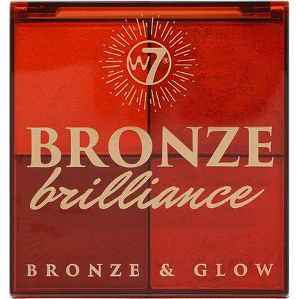 Paletă Bronzer, W7, Bronze Brilliance, roșu