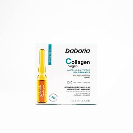 Set fiole anti-îmbătrânire, Babaria, Colagen Vegan 5x2ml