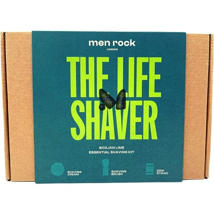 Set de bărbierit, Men Rock, The Life Shaver, cremă și pensulă