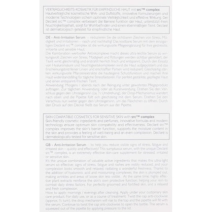 Ser anti iritare, Declare, 112g
