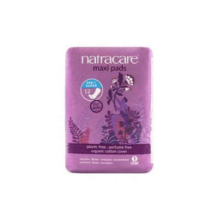 Absorbante Natracare, bumbac organic, Maxi, Super